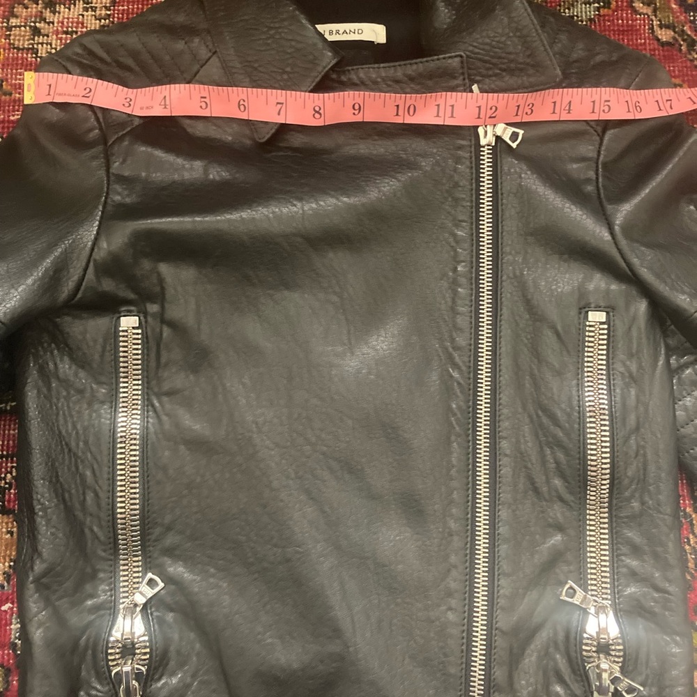 J. Brand Cropped Leather Jacket
